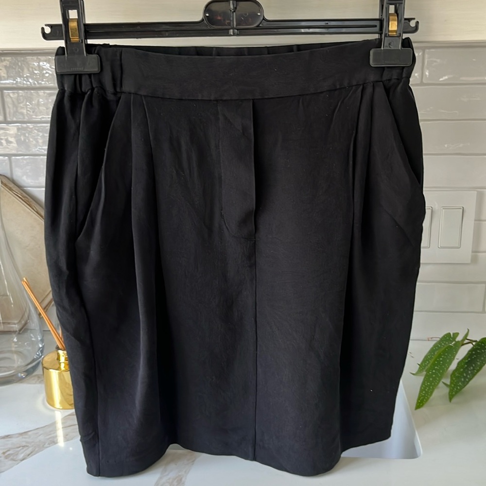Wilfred Black Mini Skirt